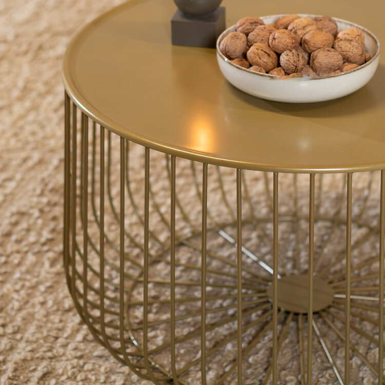 Salontafel Senna goud metaal