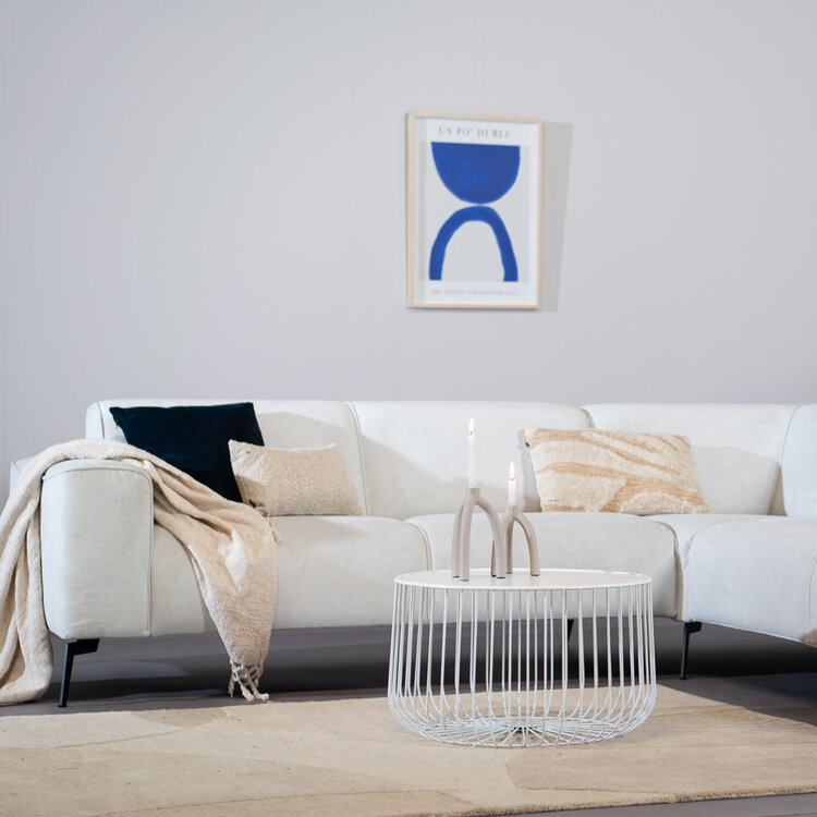 Salontafel Senna metaal wit