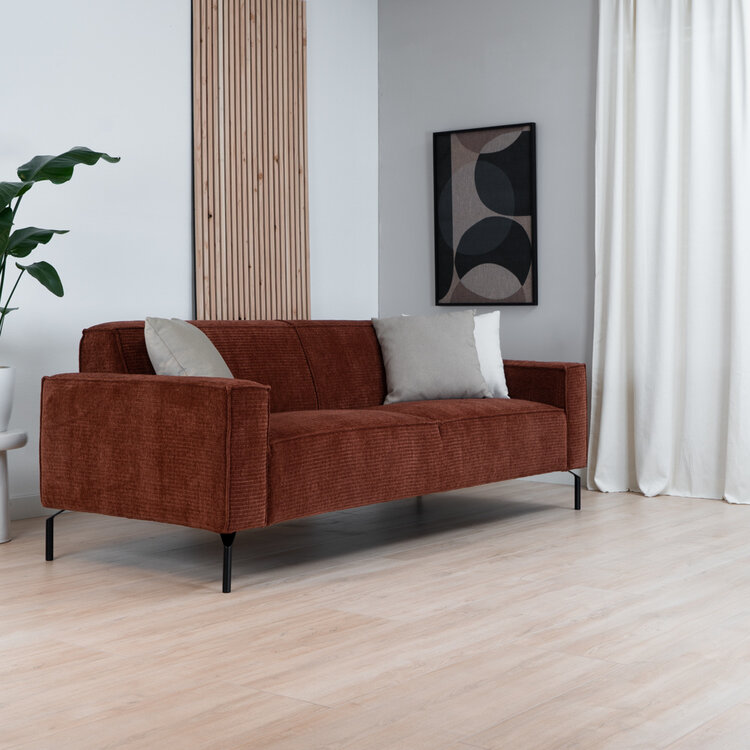 3-zitsbank Kansas koper ribstof