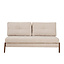 Slaapbank 2 persoons Mikko gerecyclede stof beige