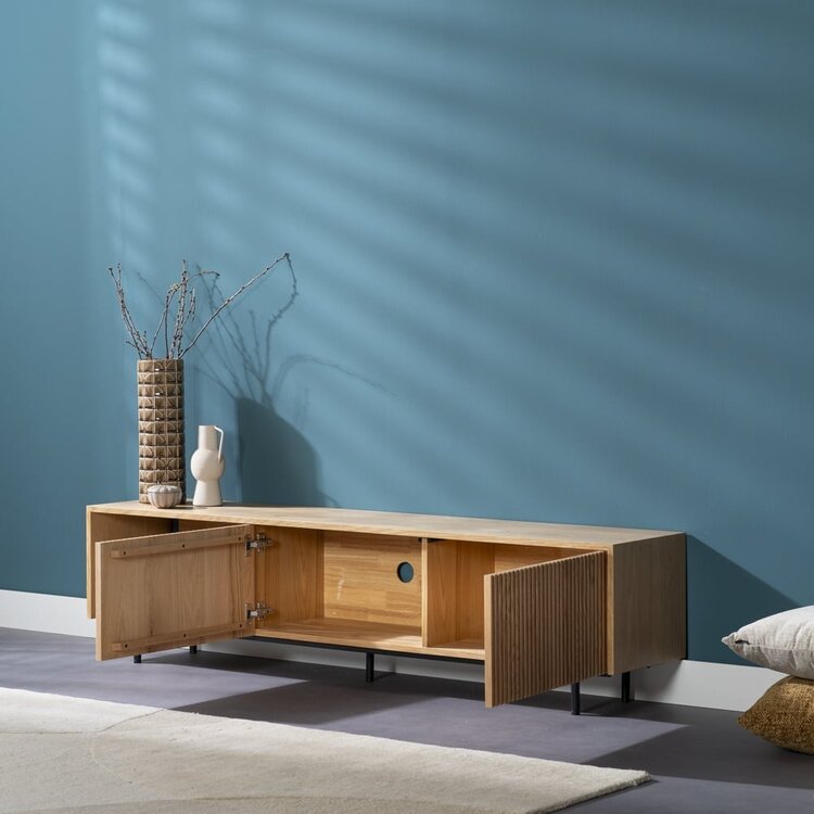 Tv-meubel Ray blank eiken 180 cm
