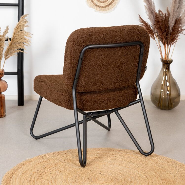 Teddy fauteuil Julia bruin