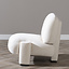 Scandinavische fauteuil Louise chenille off white