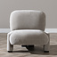 Scandinavische fauteuil Louise chenille taupe