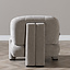 Scandinavische fauteuil Louise chenille taupe
