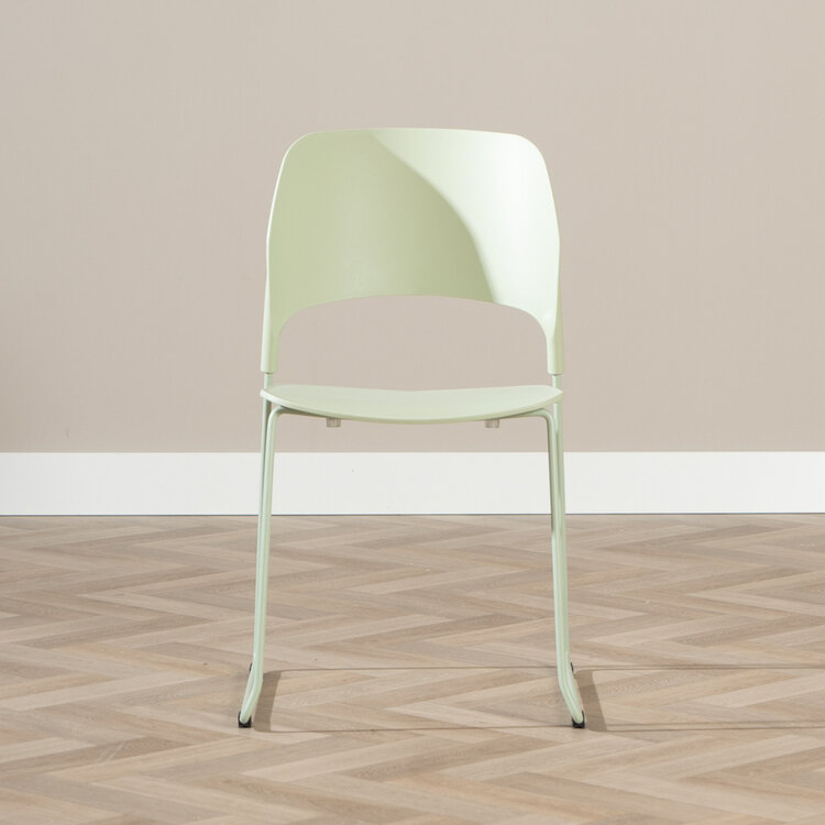 Scandinavische eetkamerstoel Elena lichtgroen