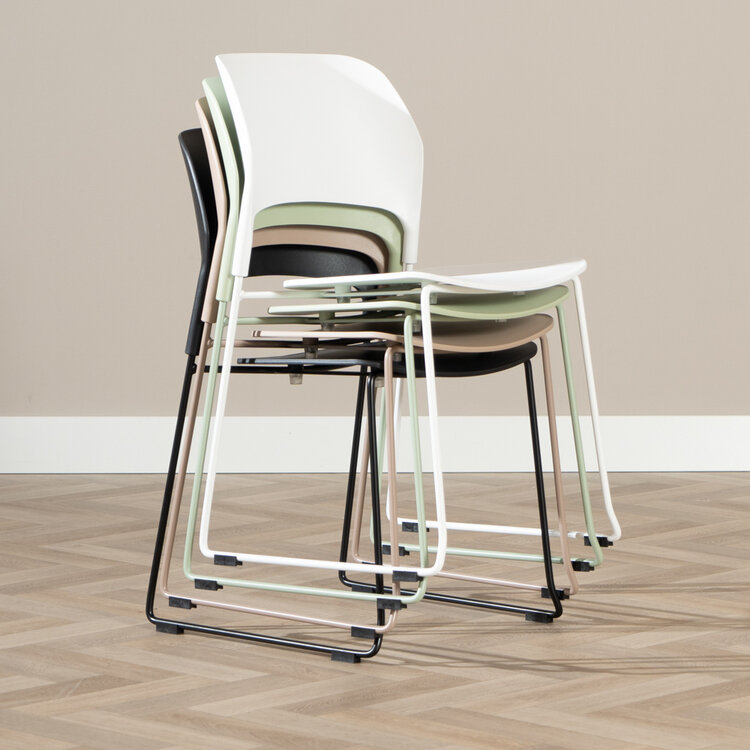 Scandinavische eetkamerstoel Elena taupe