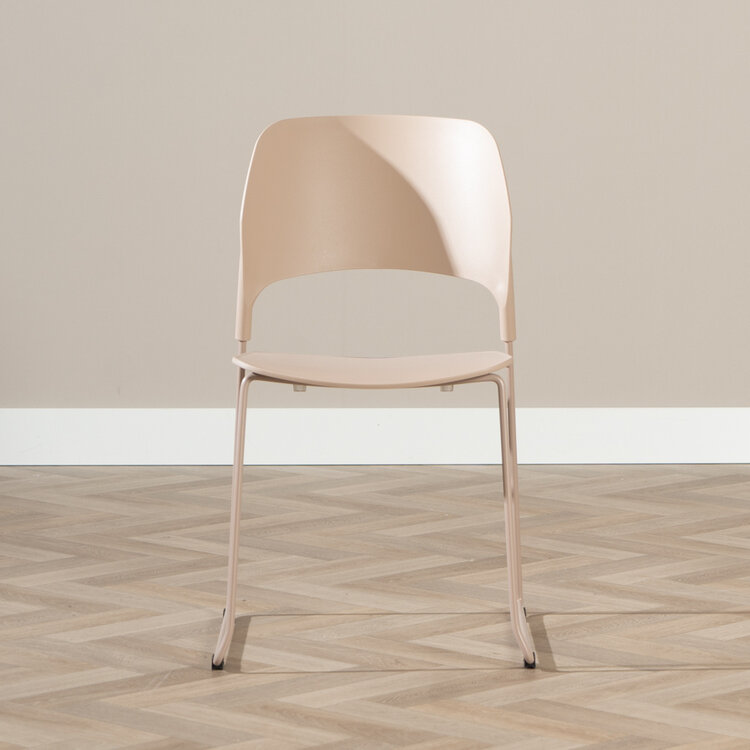 Scandinavische eetkamerstoel Elena taupe