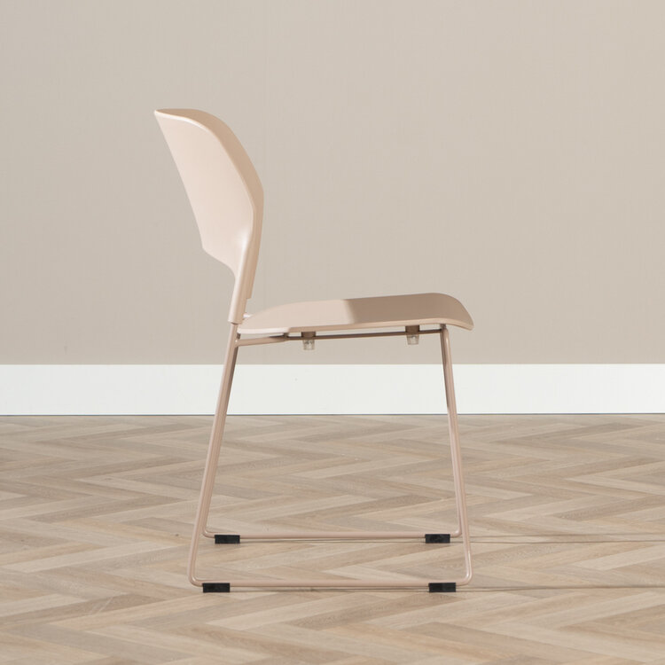 Scandinavische eetkamerstoel Elena taupe