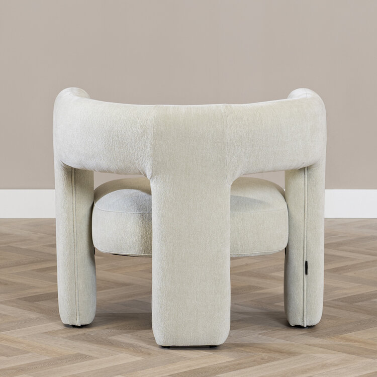 Scandinavische fauteuil Bibi chenille mintgroen