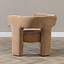 Scandinavische fauteuil Bibi chenille terracotta