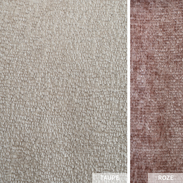 Sierkussen Juna chenille stof wit/beige 25 x 45 cm