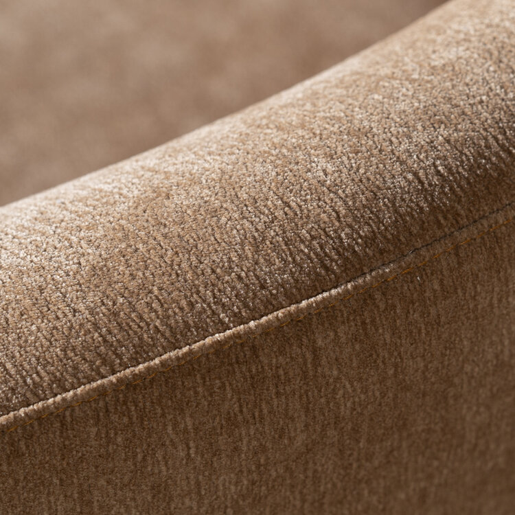 Scandinavische fauteuil Valerie draaibaar chenille terracotta