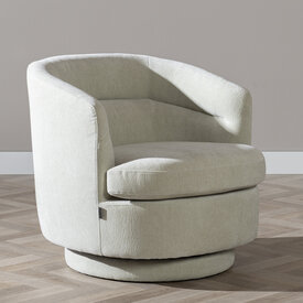 Scandinavische fauteuil Valerie draaibaar chenille mintgroen