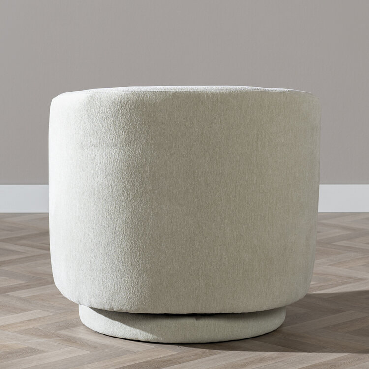 Scandinavische fauteuil Valerie draaibaar chenille mintgroen
