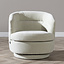Scandinavische fauteuil Valerie draaibaar chenille mintgroen