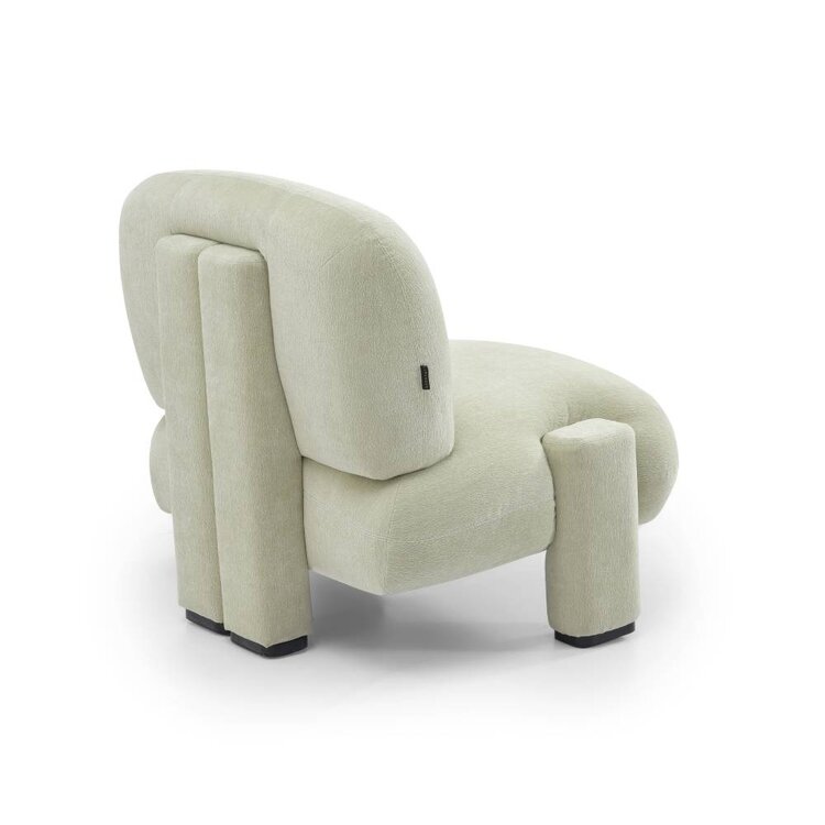 Scandinavische fauteuil Louise chenille mintgroen
