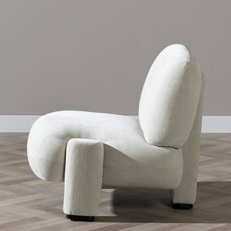 Scandinavische fauteuil Louise chenille mintgroen