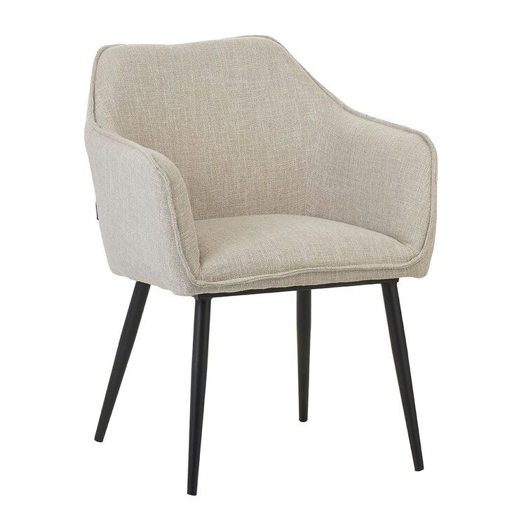 Eetkamerstoel Ciara linnen taupe