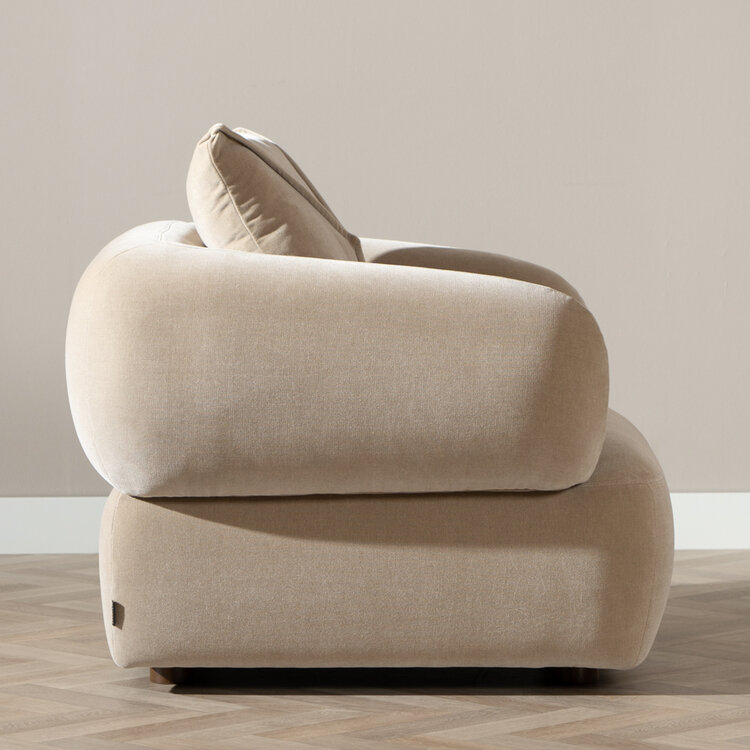 Fauteuil Palermo velvet taupe