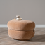 Hocker Mia ovaal chenille terracotta