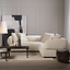 Hoekbank Palermo velvet beige rechts