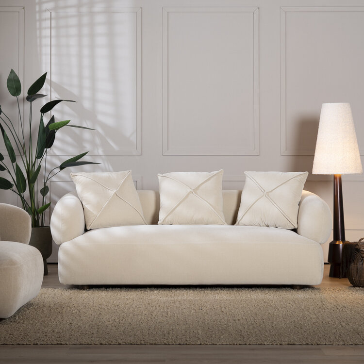 3-zitsbank Palermo velvet beige