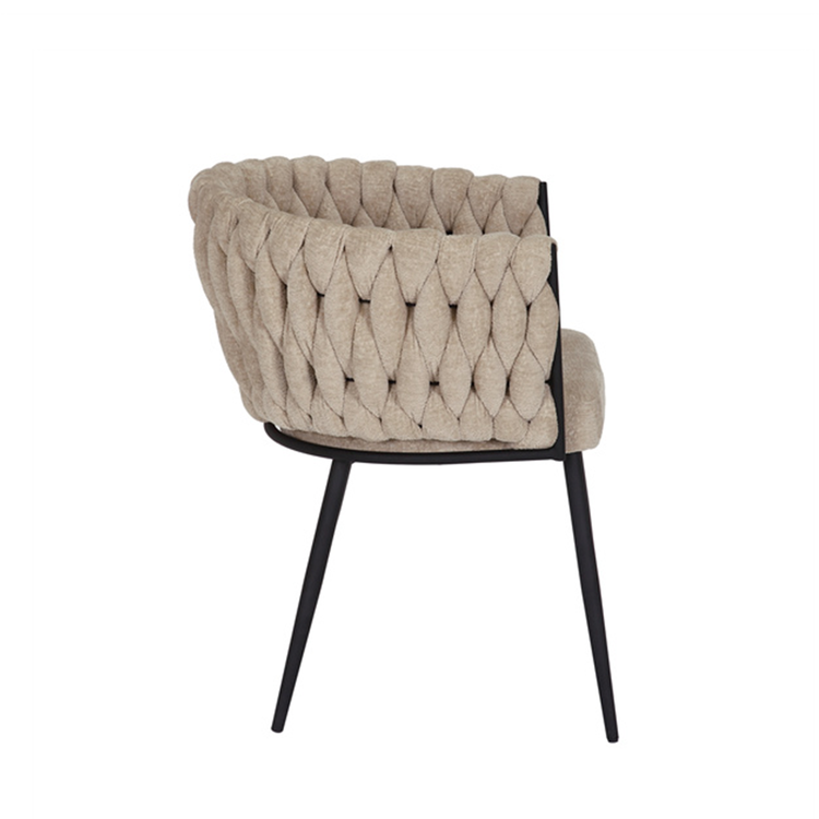 Eetkamerstoel River chenille beige