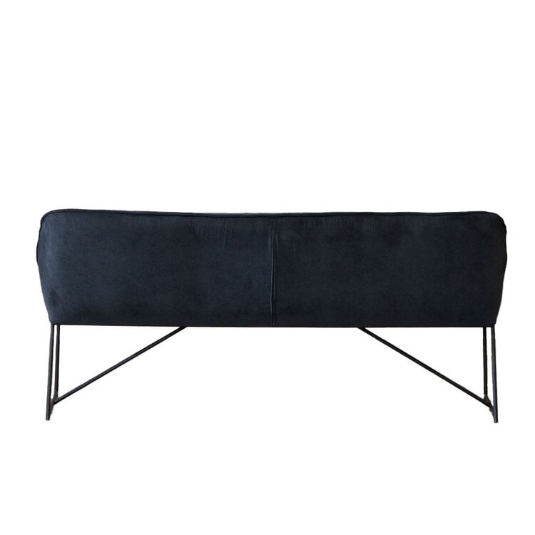 Scandinavische eetkamerbank Jelle zwart 185 cm
