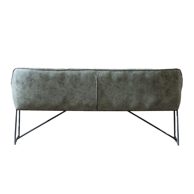 Eetkamerbank Abel olijfgroen microvezel 185 cm