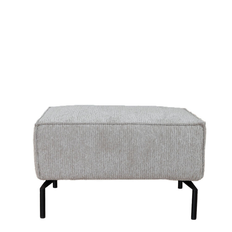 Hocker Kansas ribstof taupe