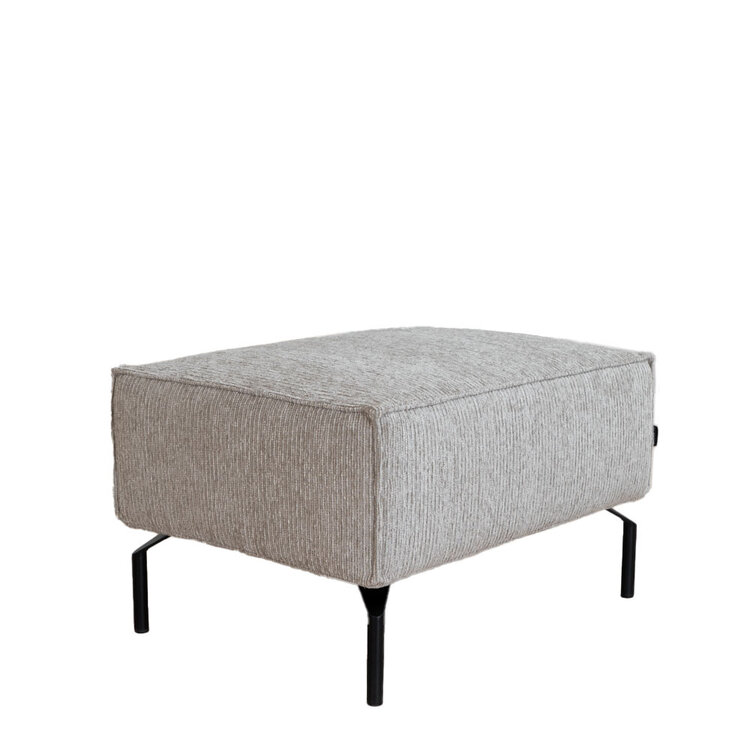 Hocker Kansas ribstof taupe