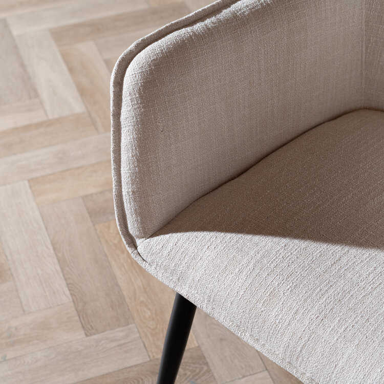 Eetkamerstoel Ciara linnen off white