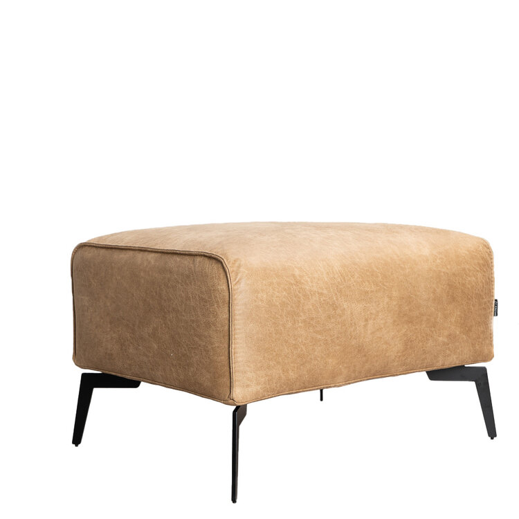 Industriële hocker Vegas eco-leer beige