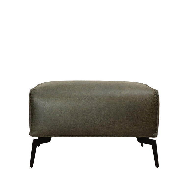 Industriële hocker Vegas eco-leer olijfgroen