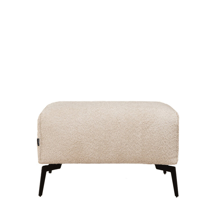 Scandinavische hocker Vegas bouclé beige