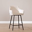 Barkruk Ciara linnen off white 65-78 cm