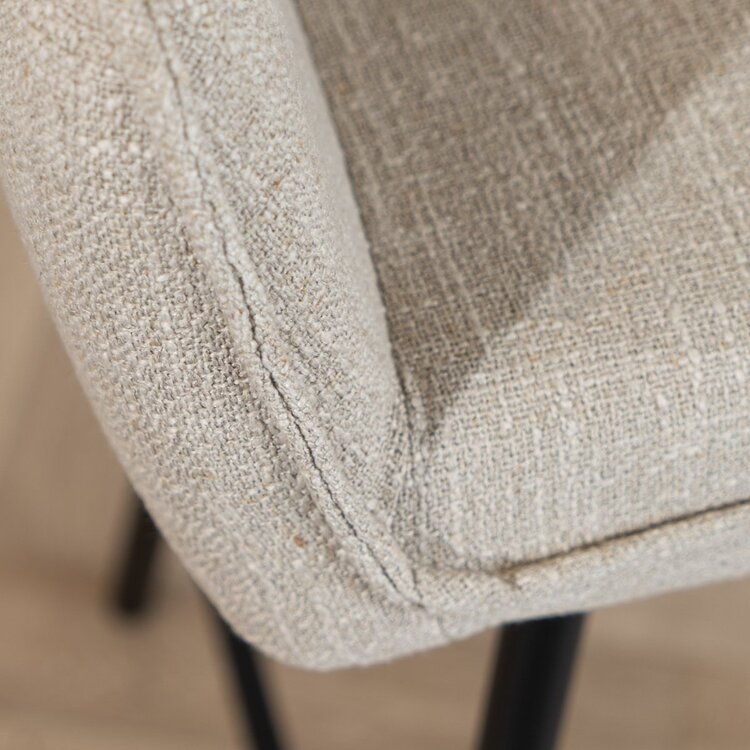 Barkruk Ciara linnen taupe 65-78 cm