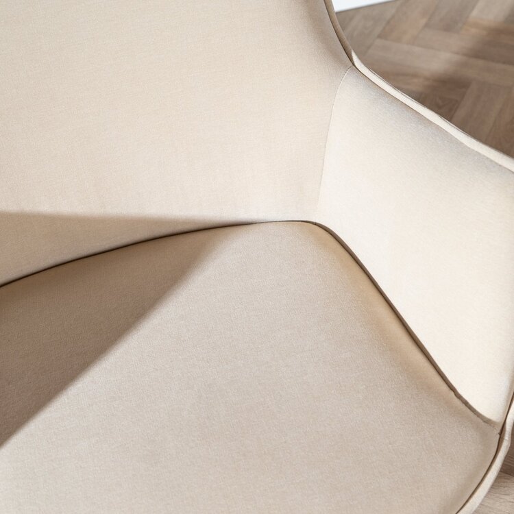 Fauteuil Stella draaibaar velvet beige