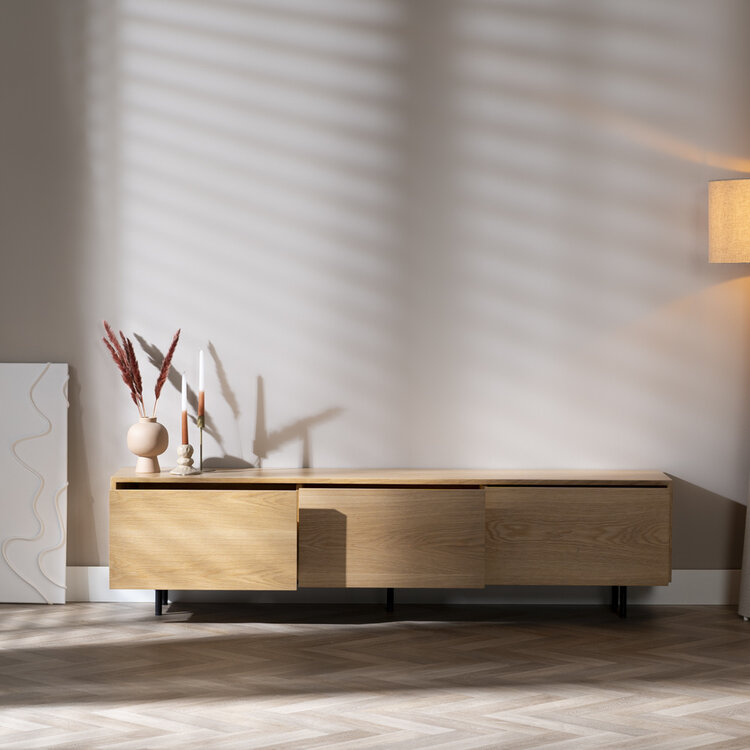 Tv-meubel Thomas blank eiken 180 cm