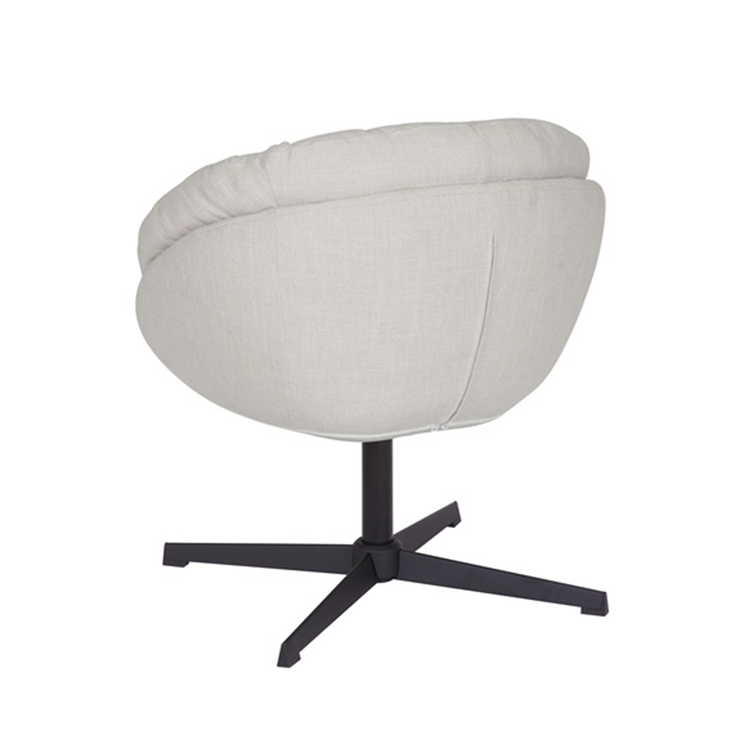 Draaifauteuil Porto linnen off white