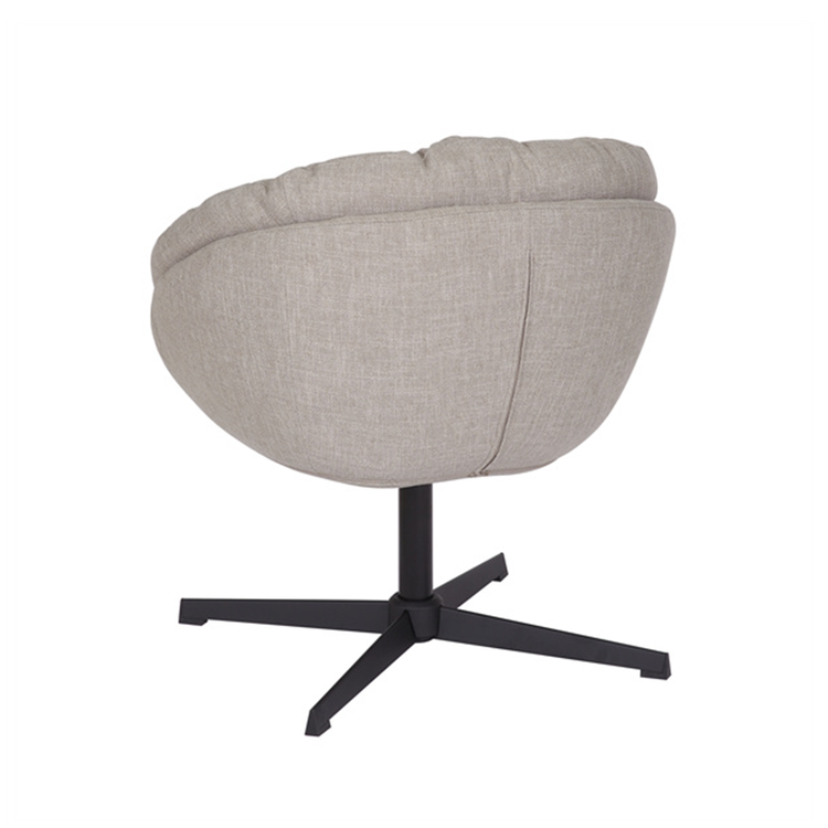 Draaifauteuil Porto linnen taupe