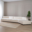 Scandinavische hoekbank July off white rechts