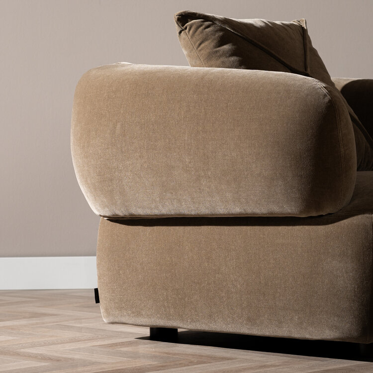 Fauteuil Palermo velvet bruin