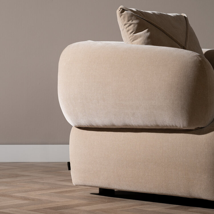 Fauteuil Palermo velvet taupe