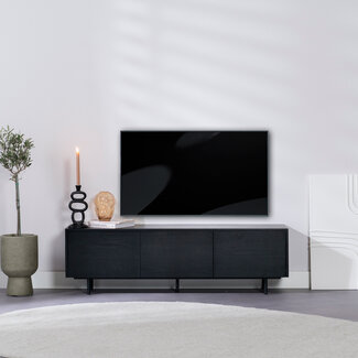 Tv-meubel Thomas zwart eiken 150 cm