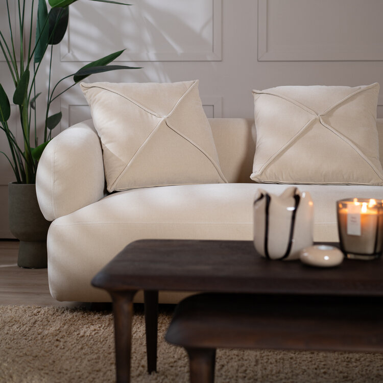 3-zitsbank Palermo velvet beige