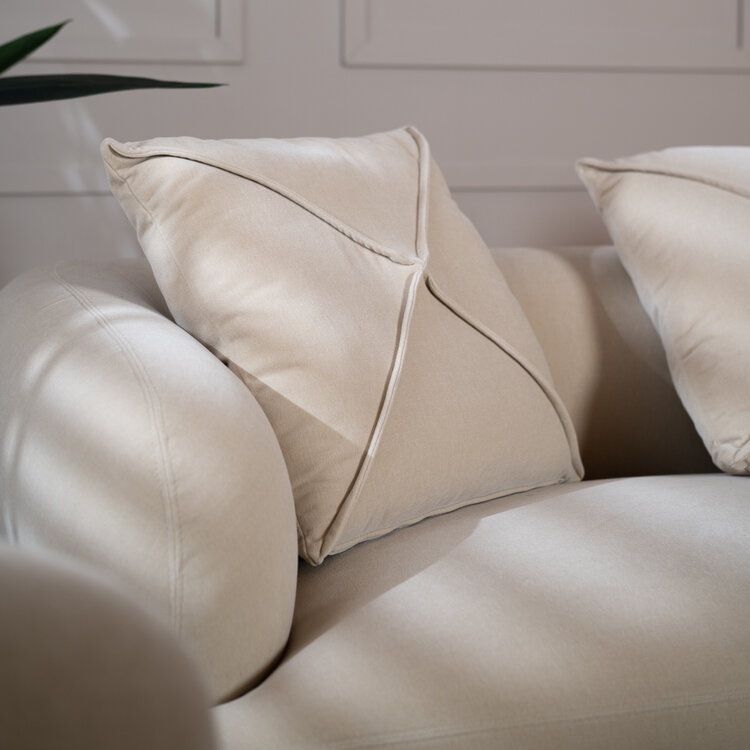 3-zitsbank Palermo velvet beige