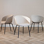Scandinavische eetkamerstoel Ole off white gerecyclede stof