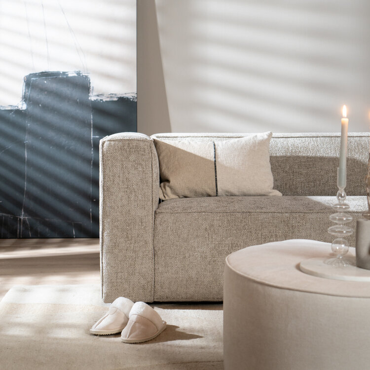 3-zitsbank Memphis taupe stof chenille